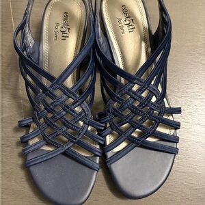 East 5th Women's Navy Strappy Sandals